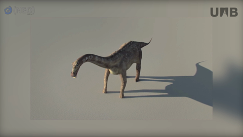 NEO Pell de dinosaure impresa a la roca