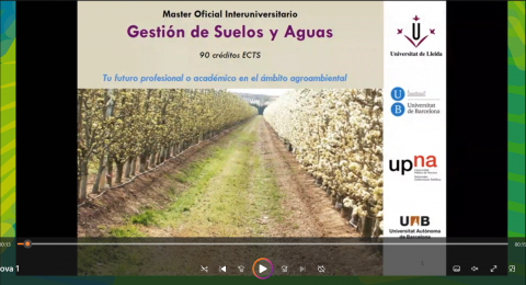 Màster en Gestió de Sòls i Aigües - Fira Virtual MPCD UAB Febrer'23